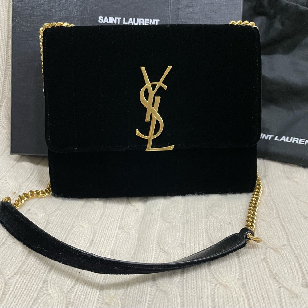 YSL Velvet Vicky Wallet on Chain